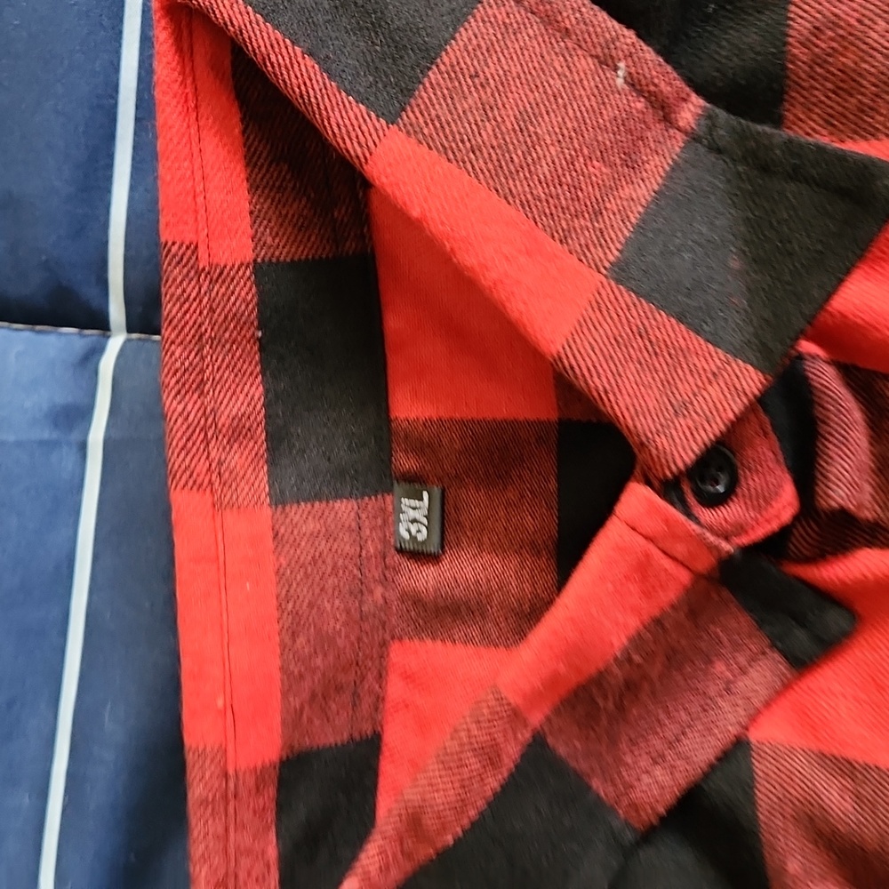 Mens plaid ozzy osbourne shirt 3xl